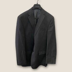 Collection by Michael Strahan Striped Blazer Gray 46L